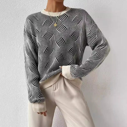 Ellen™️ l Langärmeliger Strickpulli